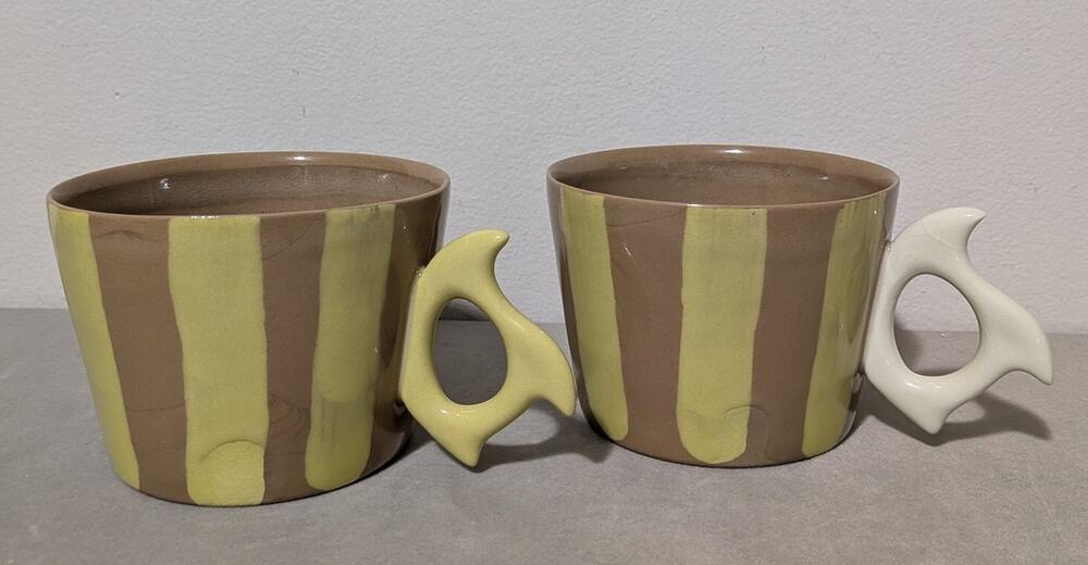 John Quick Ceramics 2024 Penland School of Craft Benefit Auction Mugs - Set of 2